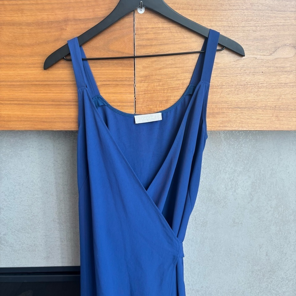 Everlane Japanese GoWeave Tank Wrap Midi Dress, Size 4 - Picture 5 of 14
